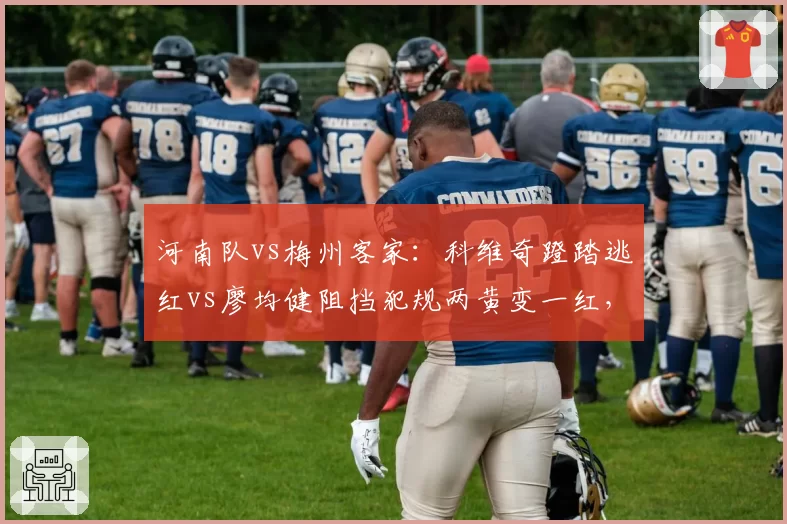河南队vs梅州客家：科维奇蹬踏逃红vs廖均健阻挡犯规两黄变一红，量刑不一