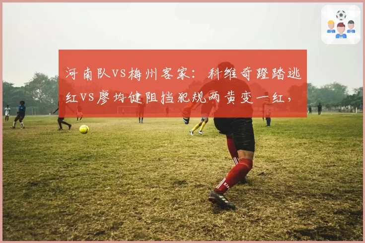河南队vs梅州客家：科维奇蹬踏逃红vs廖均健阻挡犯规两黄变一红，量刑不一